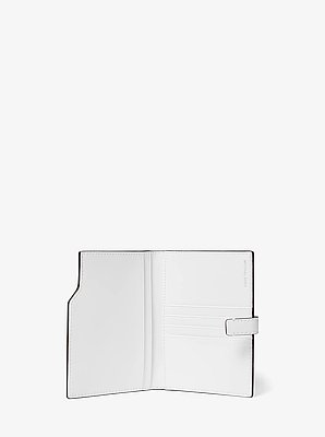 Jet Set Metallic Signature Logo Passport Wallet