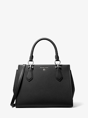 Bolso satchel Marilyn mediano de piel saffiano