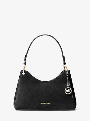 Joan Medium Suede Shoulder Bag