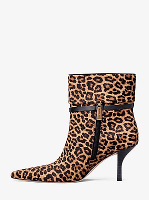 Nalia Leopard Print Calf Hair Boot