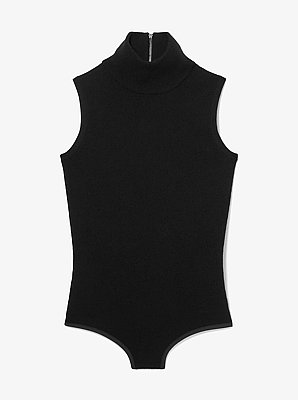 Cashmere Blend Turtleneck Bodysuit