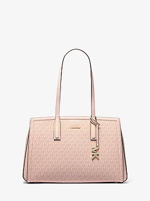 Laila Medium Signature Logo Tote Bag