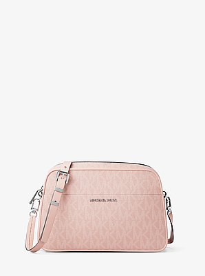 Jet Set Small Signature Logo Camera Crossbody Bag