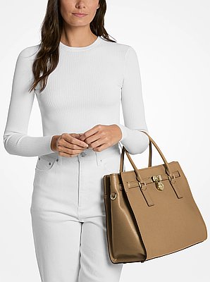 Hamilton Moderne Large Leather Satchel