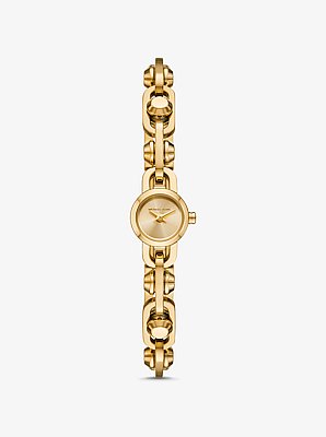 Mini Astor Link Gold-Tone Bracelet Watch