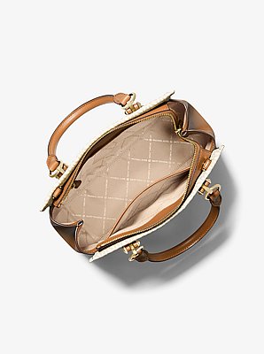 Bolso satchel Marilyn mediano con logotipo