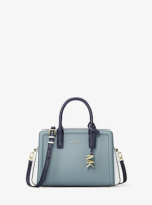 Laila Extra-Small Color-Block Leather Crossbody Bag