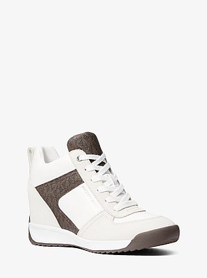 Nikko S2 Suede and Leather Wedge Trainer