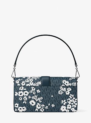 Bolso de hombro Greenwich mediano convertible con estampado y logotipo exclusivo