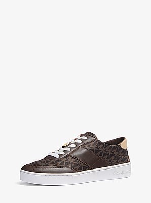 Sneaker Kaycee aus Signature-Logostoff und Leder