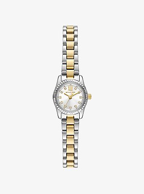 Micro Lexington Pav&eacute; Two-Tone Watch