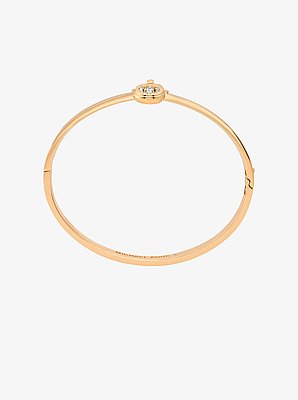 Pav&eacute; Lock Bangle