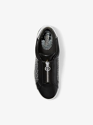 Keaton Embellished Signature Logo Zip-Up Trainer