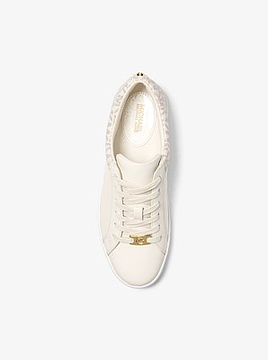 Keaton Leather and Signature Logo Sneaker