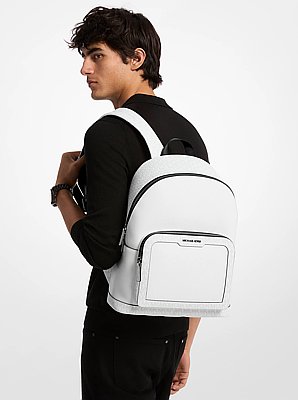 Sac &agrave; dos de transport Cooper de taille moyenne en cuir grain&eacute; &agrave; logo Signature