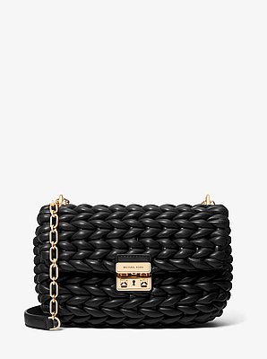 Tribeca Large Hand-Braided Leather Shoulder Bag