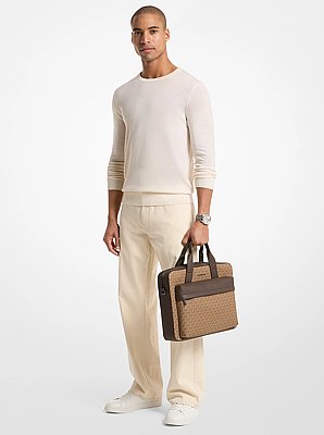 Mallette Pacey avec poche de taille moyenne &agrave; logo Signature
