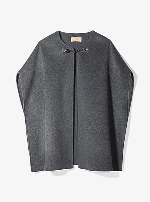 Double Face Wool Blend Cape