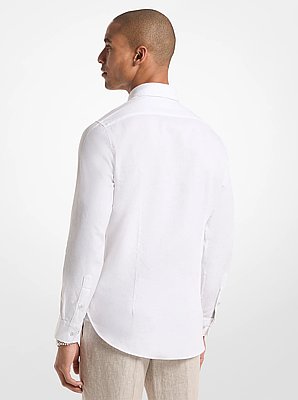 Cotton and Linen Slim-Fit Shirt