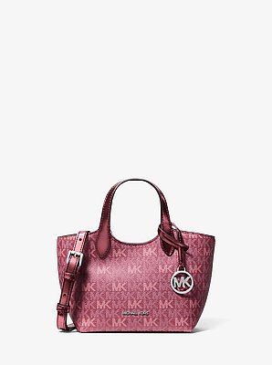 Tr&egrave;s petit sac &agrave; bandouli&egrave;re Maya m&eacute;tallis&eacute; &agrave; logo Signature