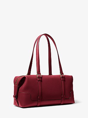 Bolso de hombro Teddi grande texturizado
