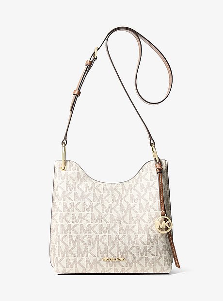 Joan Large Signature Logo Messenger Bag