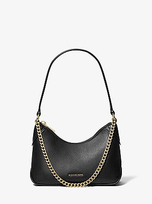 Jet Set Small Pebbled Leather Convertible Pochette
