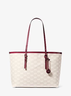 Bolso tote Quinn grande de jacquard con logotipo y bolso peque&ntilde;o