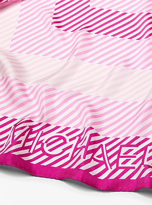 Striped Silk Scarf