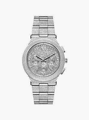 Montre Billie surdimensionn&eacute;e argent&eacute;e d&eacute;polie