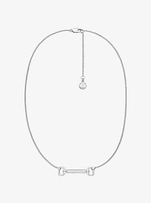 Pav&eacute; Horsebit Necklace