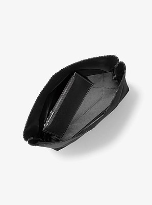 Isabella Satin Foldover Clutch