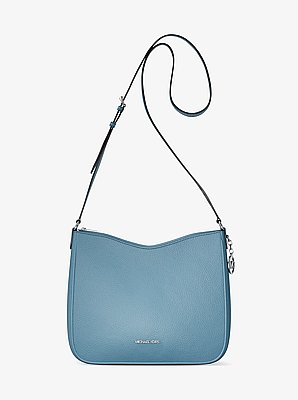 Besace Nayla de taille moyenne en cuir grain&eacute;