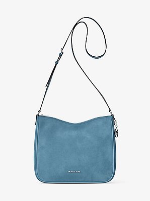 Nayla Medium Suede Messenger Bag