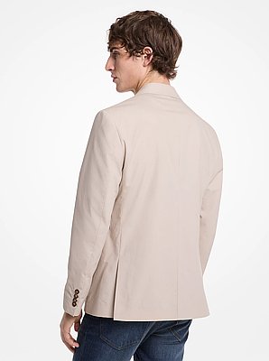 Blazer en popeline de coton