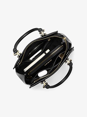 Bolso satchel Marilyn mediano de piel saffiano