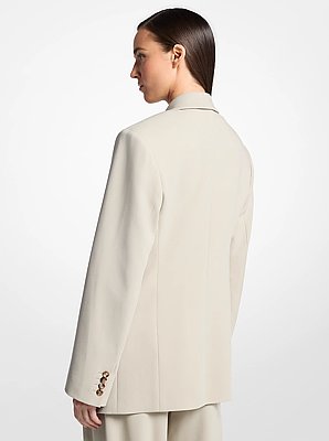 Tissue Wool Crepe Bathrobe Jacket