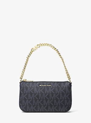Jet Set Small Signature Logo Chain Pochette