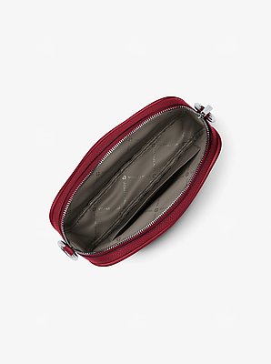 Jet Set Large Pebbled Leather Camera Crossbody Bag