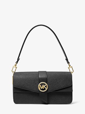 Bolso de hombro Greenwhich mediano de piel saffiano