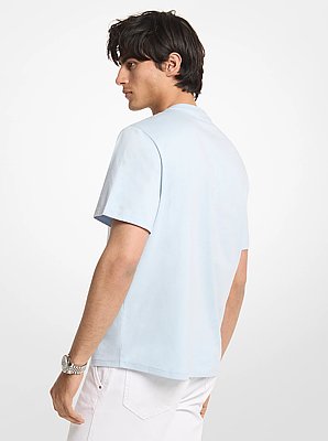 Tee-shirt en jersey de coton &agrave; logo