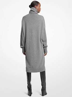 Vestido de cuello alto de cachemira