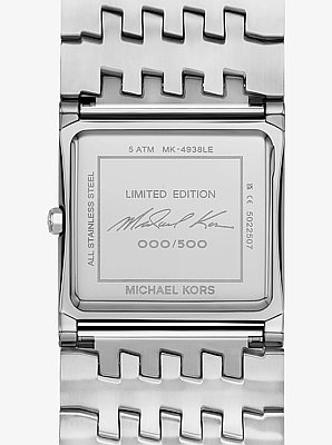 Limited-Edition Georgie Pav&eacute; Silver-Tone Watch