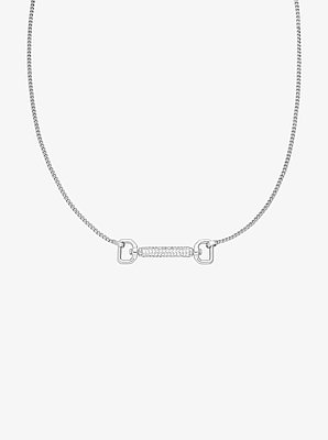 Pav&eacute; Horsebit Necklace
