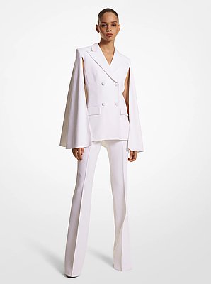 Double Crepe Sabl&eacute; Cape Blazer