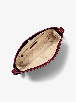 Bolso messenger Roey tipo bombonera mediano de piel granulada