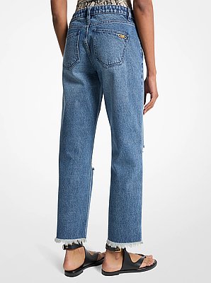 Jean de denim desgastado