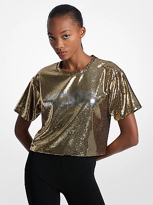 KORS Sequined Boxy T-Shirt