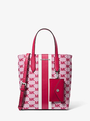 Vincent Small Logo Jacquard Tote Bag with Card Case