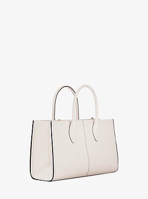 Bolso satchel Mirella mediano con logotipo grabado